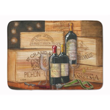 Carolines Treasures Wine Gran Vin by Malenda Trick Machine Washable Memory Foam Mat TMTR0254RUG